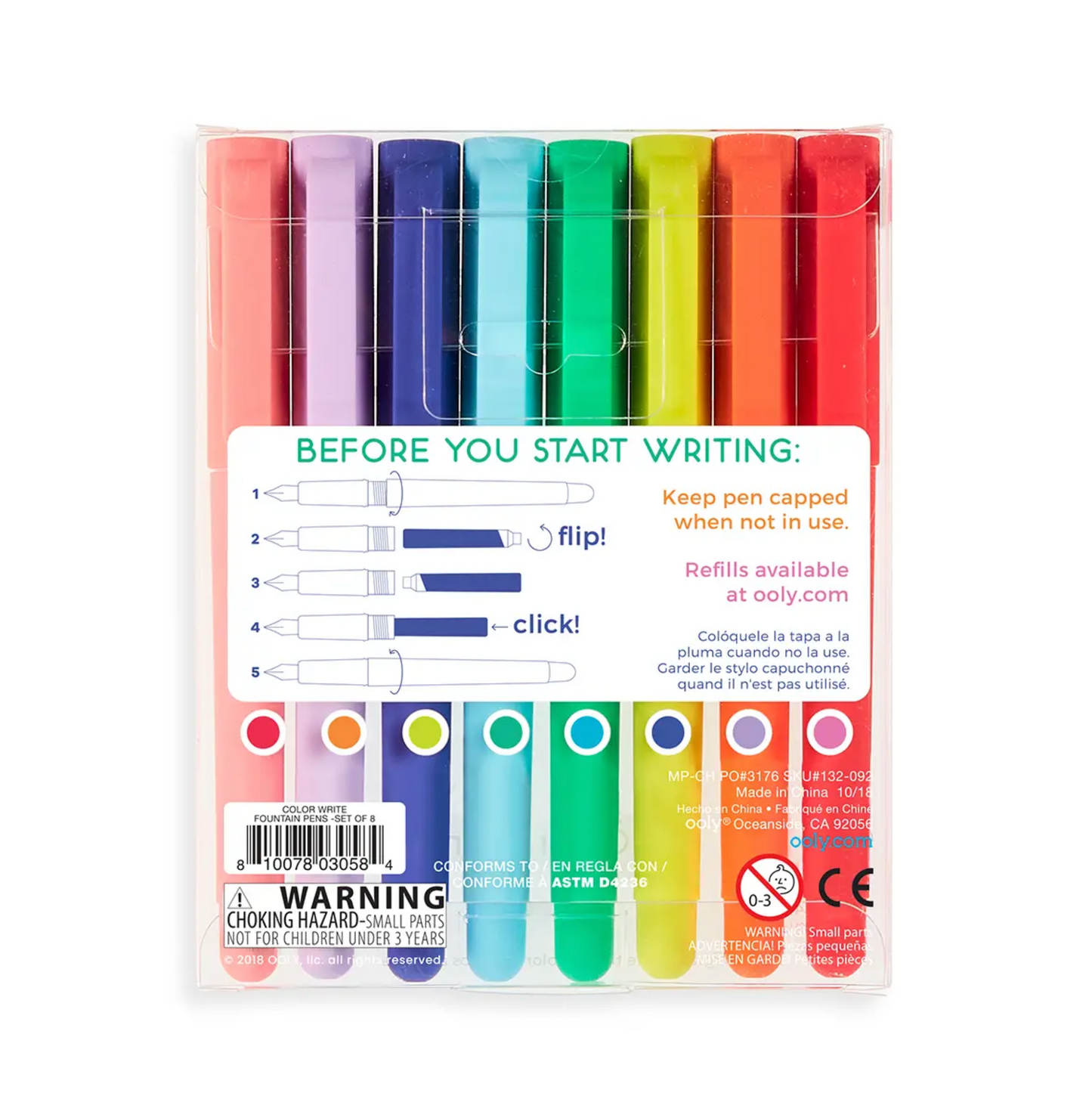 Color Write Fountain Pens