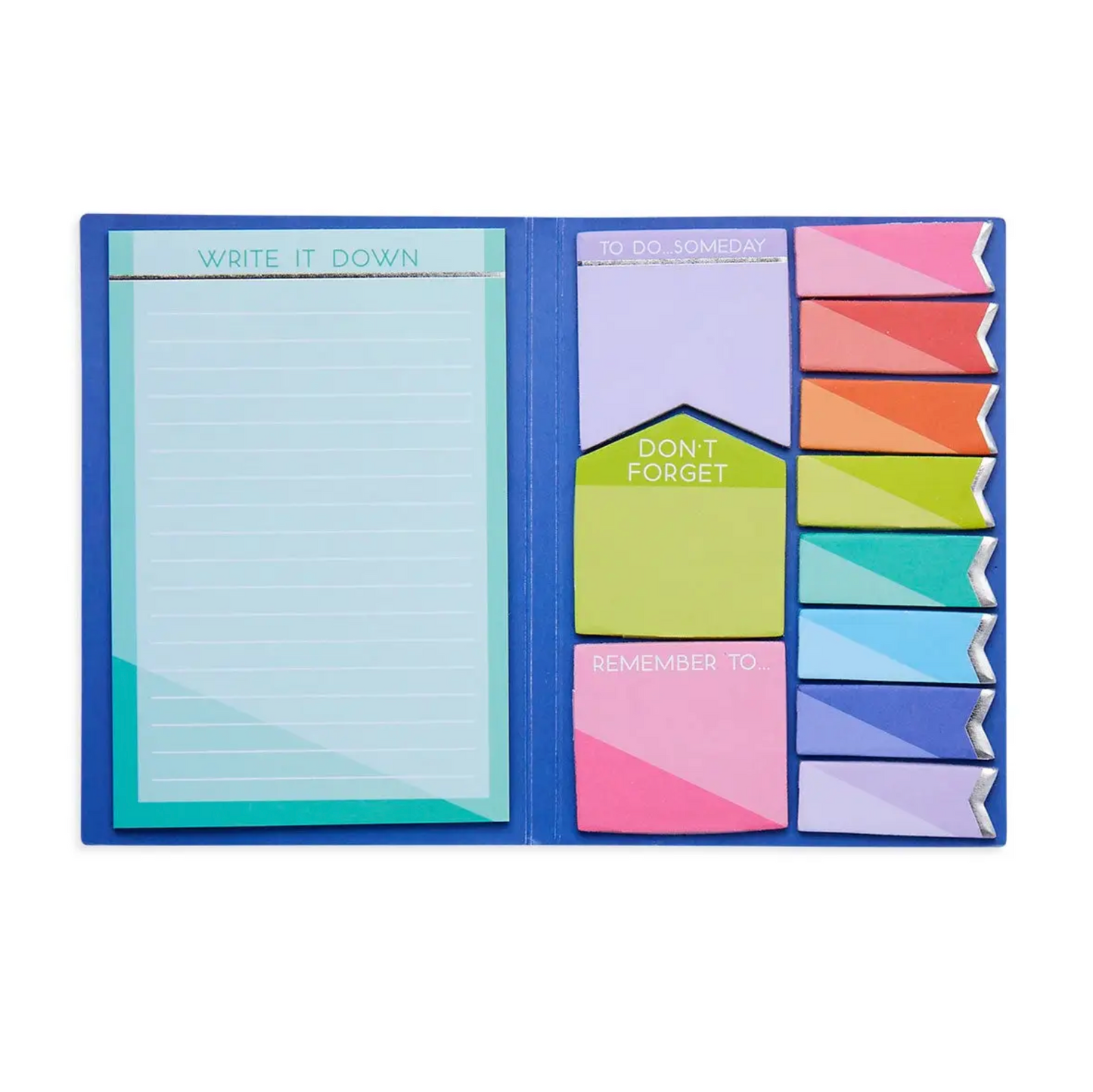 Side Notes Sticky Tab Note Pad - Color Write (1 Set)