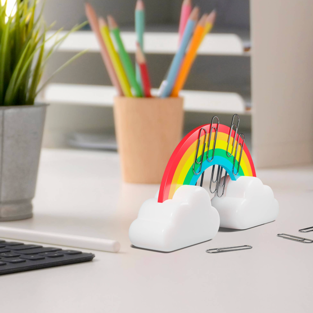 Rainbow Paperclip Holder